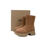 Fisherman Zipper Round Toe High-Top Brown 1158313