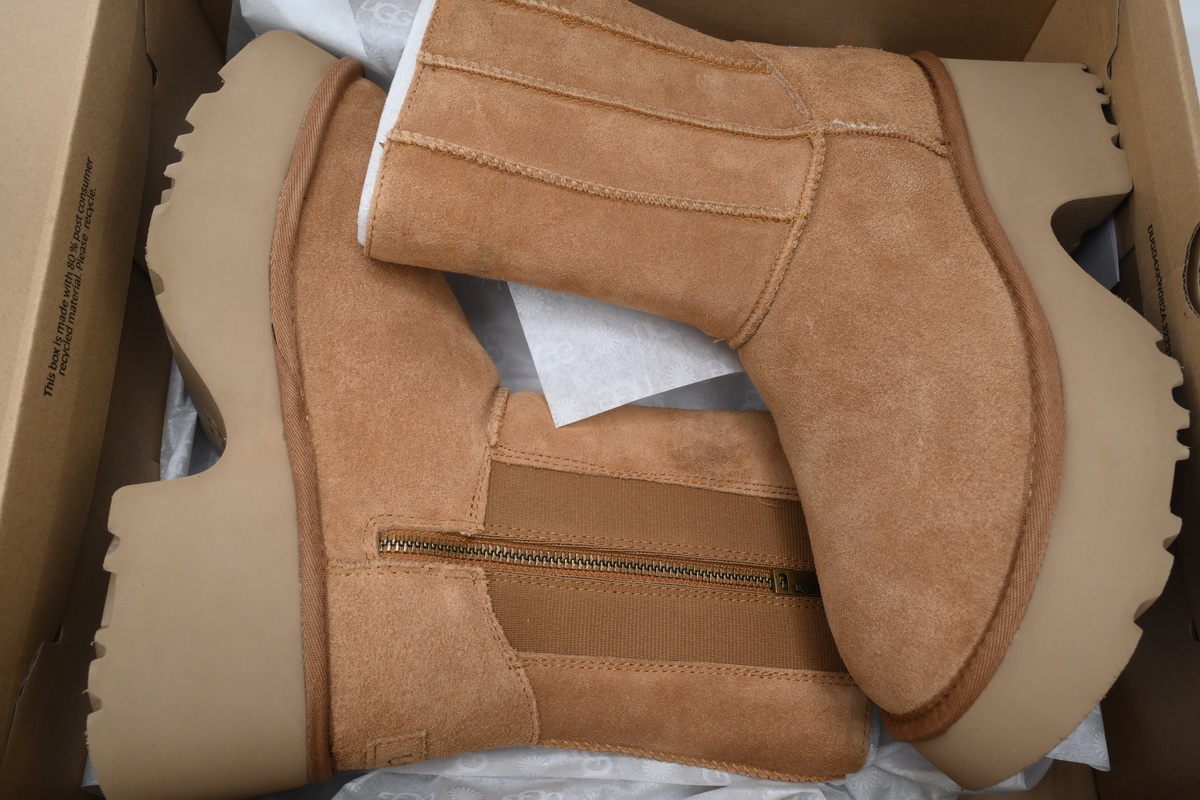 Fisherman Zipper Round Toe High-Top Brown 1158313