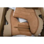 Fisherman Zipper Round Toe High-Top Brown 1158313