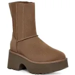 Fisherman Zipper Round Toe High-Top Coffee Color 1158313