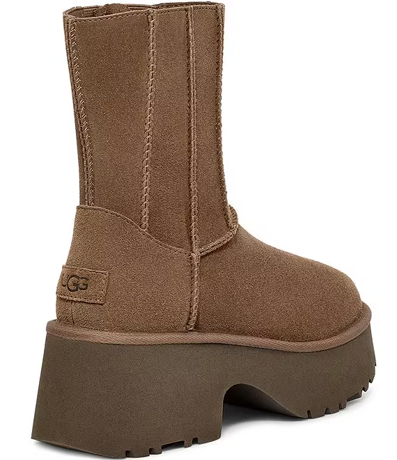 Fisherman Zipper Round Toe High-Top Coffee Color 1158313