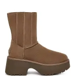 Fisherman Zipper Round Toe High-Top Coffee Color 1158313