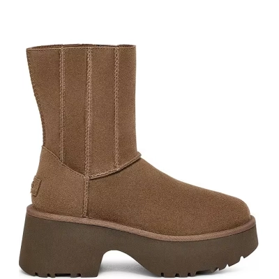 Fisherman Zipper Round Toe High-Top Coffee Color 1158313 02