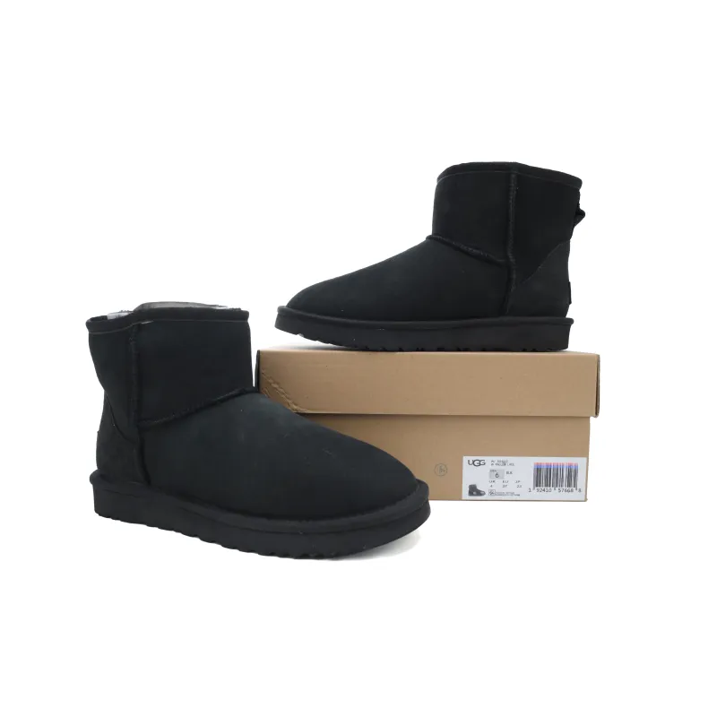 Mid-Tube Casual Warm Snow Boots Classic Mini Black 1016222