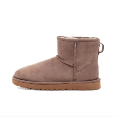 Mid-Tube Casual Warm Snow Boots Classic Mini Brown 1016222 01