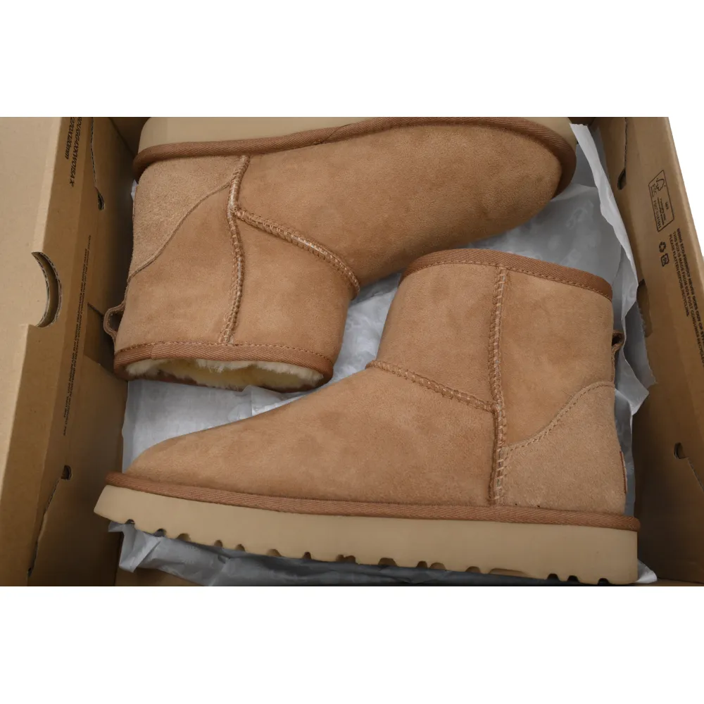 Mid-Tube Casual Warm Snow Boots Classic Mini Chestnut 1016222