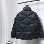 Moncle Joint Model Diamond Rhombus Cut Surface Down Jacket Black