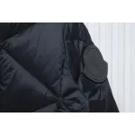 Moncle Joint Model Diamond Rhombus Cut Surface Down Jacket Black