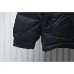 Moncle Joint Model Diamond Rhombus Cut Surface Down Jacket Black