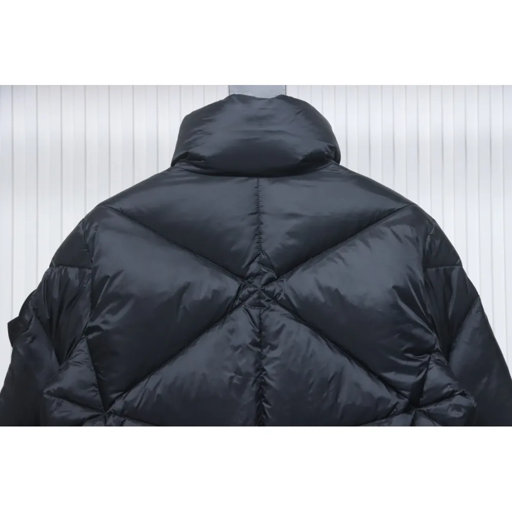 Moncle Joint Model Diamond Rhombus Cut Surface Down Jacket Black
