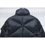 Moncle Joint Model Diamond Rhombus Cut Surface Down Jacket Black