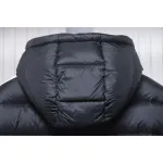Moncler Autumn And Winter Stellaire Hooded Short Color-blocked Bread Coat Black