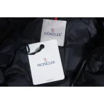 Moncler Autumn And Winter Stellaire Hooded Short Color-blocked Bread Coat Black