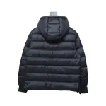 Moncler Autumn And Winter Stellaire Hooded Short Color-blocked Bread Coat Black