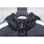 Moncler Autumn And Winter Stellaire Hooded Short Color-blocked Bread Coat Black