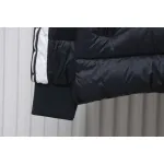 Moncler Autumn And Winter Stellaire Hooded Short Color-blocked Bread Coat Black