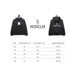 Moncler Cotton Hooded Jacket With Front And Rear Lettering Logo Black