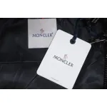 Moncler Cotton Hooded Jacket With Front And Rear Lettering Logo Black