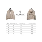 Moncler Cotton Hooded Jacket With Front And Rear Lettering Logo Khaki