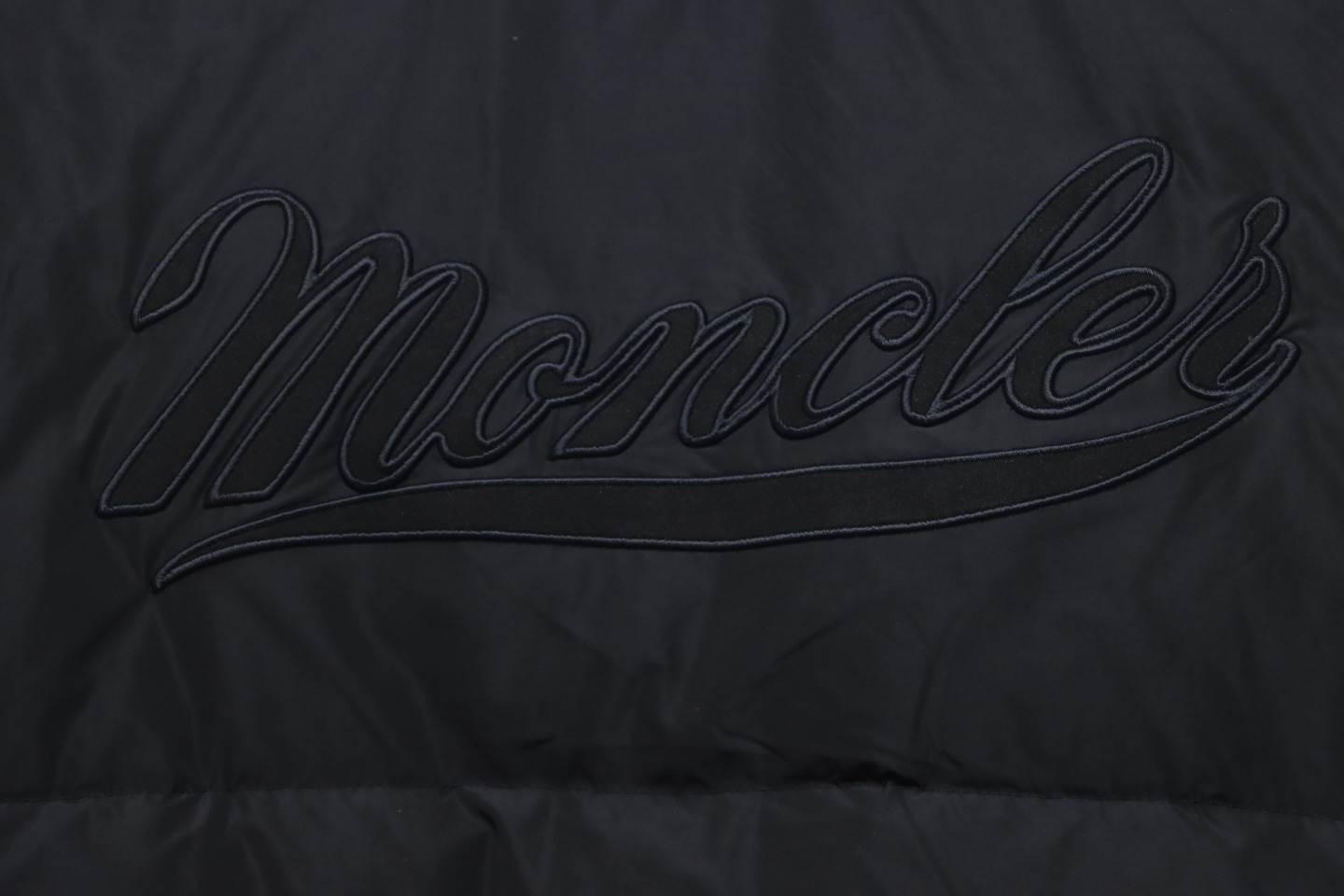 Moncler Lateltin M Logo College Style Down Jacket Black