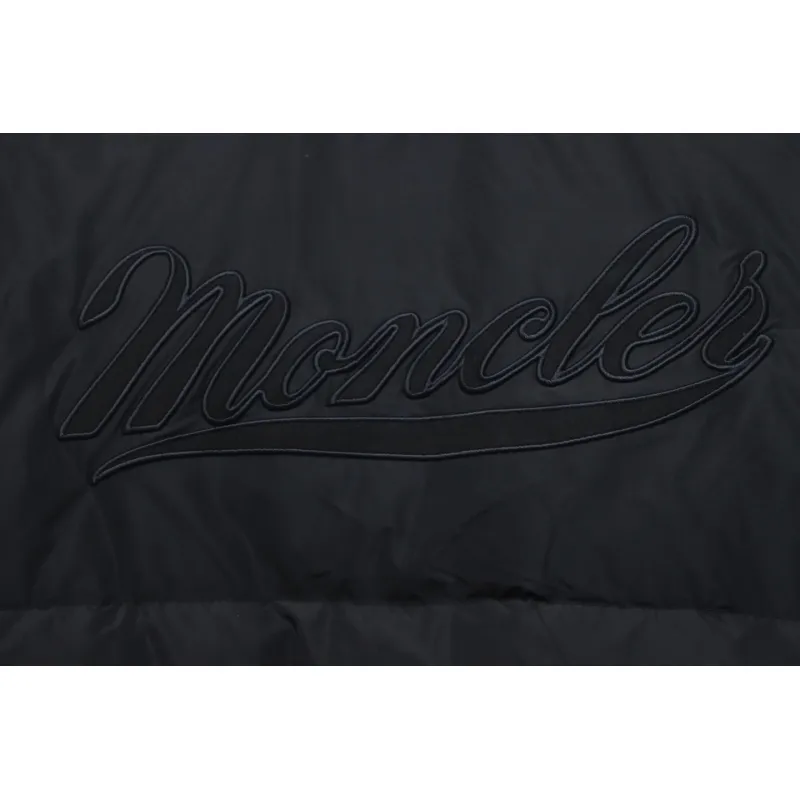 Moncler Lateltin M Logo College Style Down Jacket Black