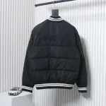 Moncler Lateltin M Logo College Style Down Jacket Black