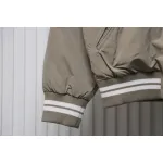 Moncler Lateltin M Logo College Style Down Jacket Khaki
