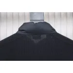 Moncler Spliced ​Woolen Sleeves Stand Collar Thin Down Jacket Blue
