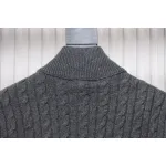 Moncler Spliced ​Woolen Sleeves Stand Collar Thin Down Jacket Grey
