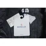 Moncler Spliced ​Woolen Sleeves Stand Collar Thin Down Jacket Grey