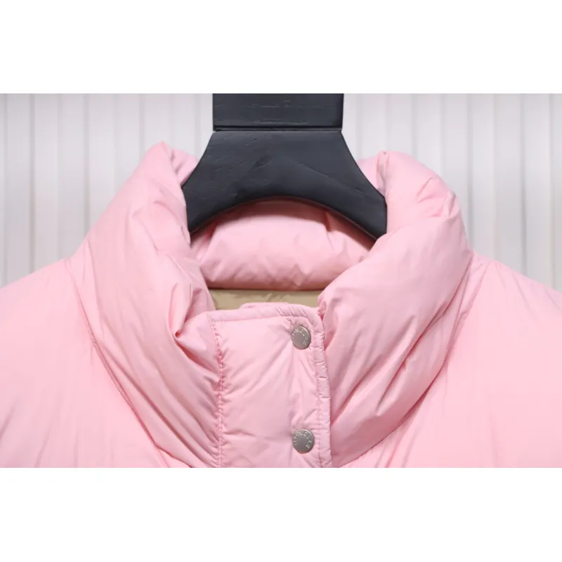Moncler x Antora Joint Short Stand Collar Down Jacket Pink