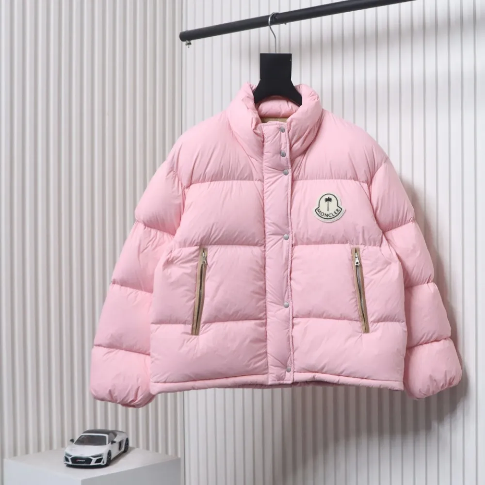 Moncler x Antora Joint Short Stand Collar Down Jacket Pink