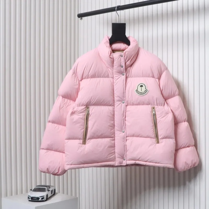 Moncler x Antora Joint Short Stand Collar Down Jacket Pink