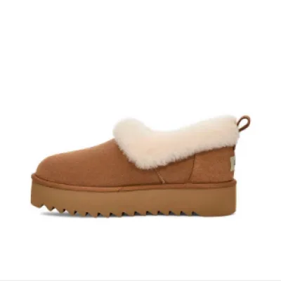 Nita Thick-Soled Plush Warm Snow Boots Chestnut 1166733 01
