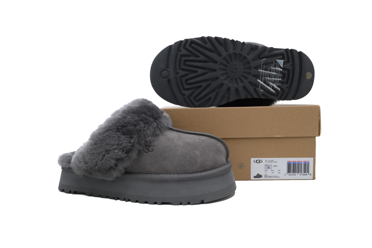 Thick-Soled Closed-Toe Shoes Disquette Grey 1122550