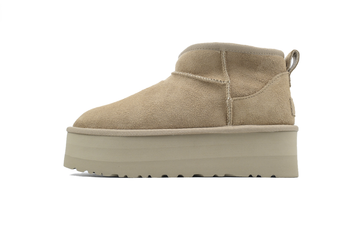 Thick-Soled Low-Top Warm Snow Boots Khaki 1135092