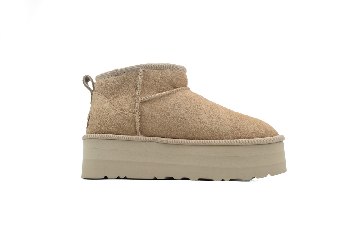 Thick-Soled Low-Top Warm Snow Boots Khaki 1135092