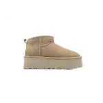 Thick-Soled Low-Top Warm Snow Boots Khaki 1135092