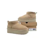 Thick-Soled Low-Top Warm Snow Boots Khaki 1135092