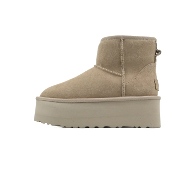 Thick-Soled Mid-Tube Warm Snow Boots Khaki 1134991 01