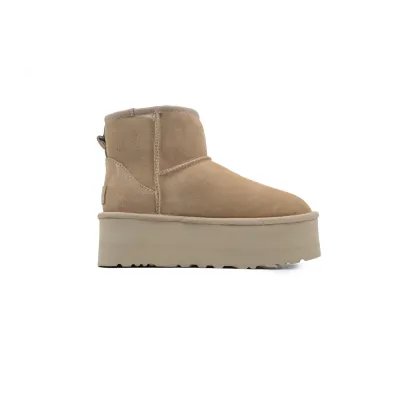 Thick-Soled Mid-Tube Warm Snow Boots Khaki 1134991 02