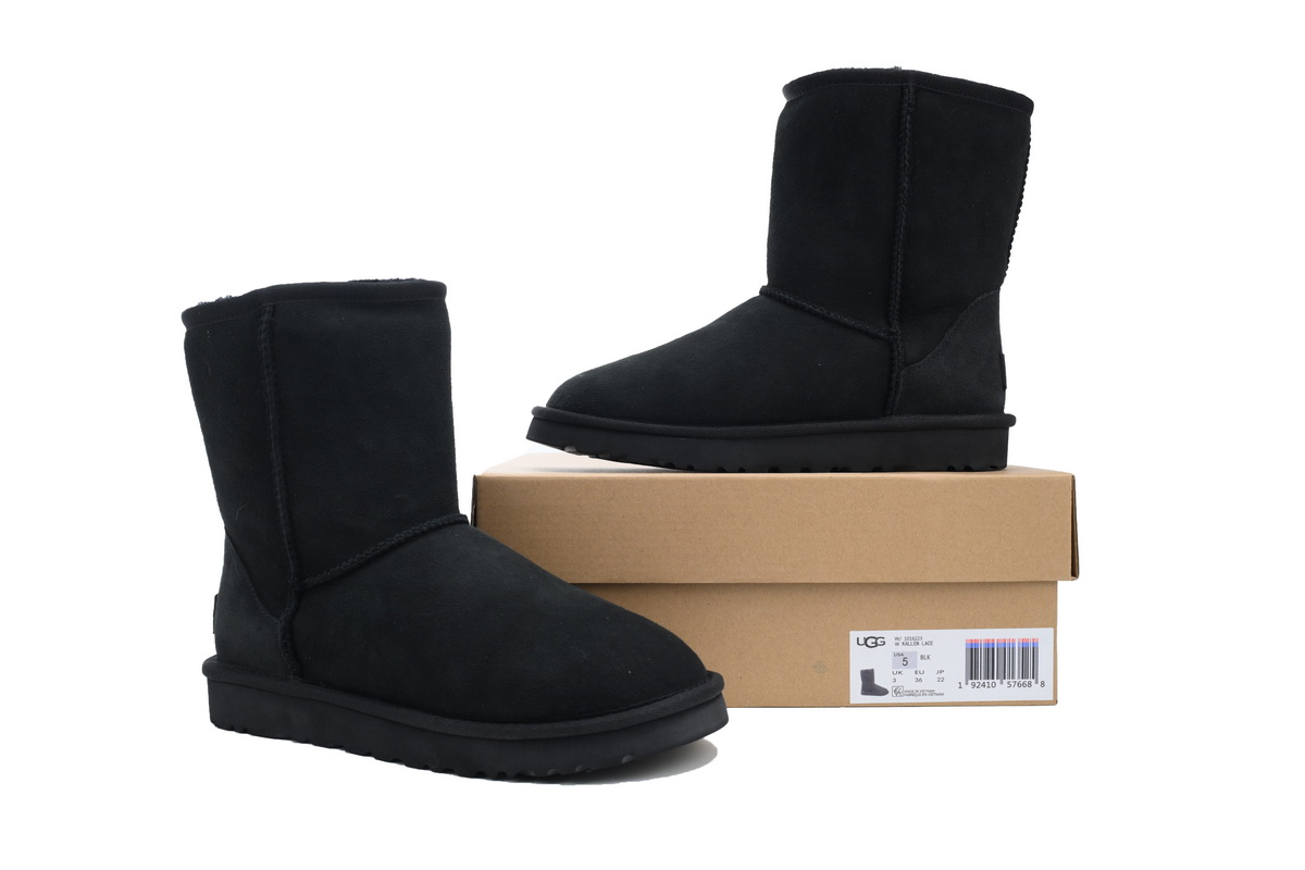 Warm High-top Snow Boots Classic Short Black 1016223