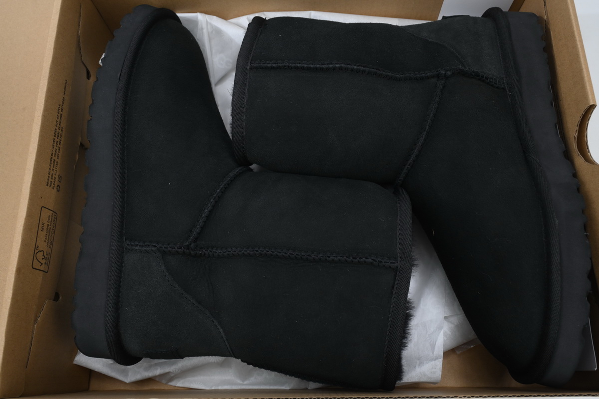 Warm High-top Snow Boots Classic Short Black 1016223