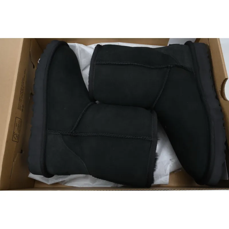 Warm High-top Snow Boots Classic Short Black 1016223