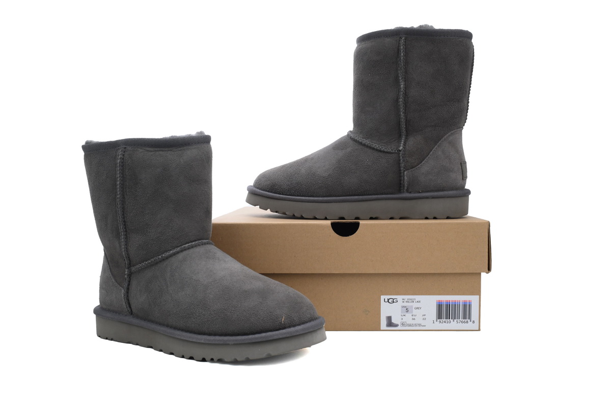 Warm High-top Snow Boots Classic Short Grey 1016223