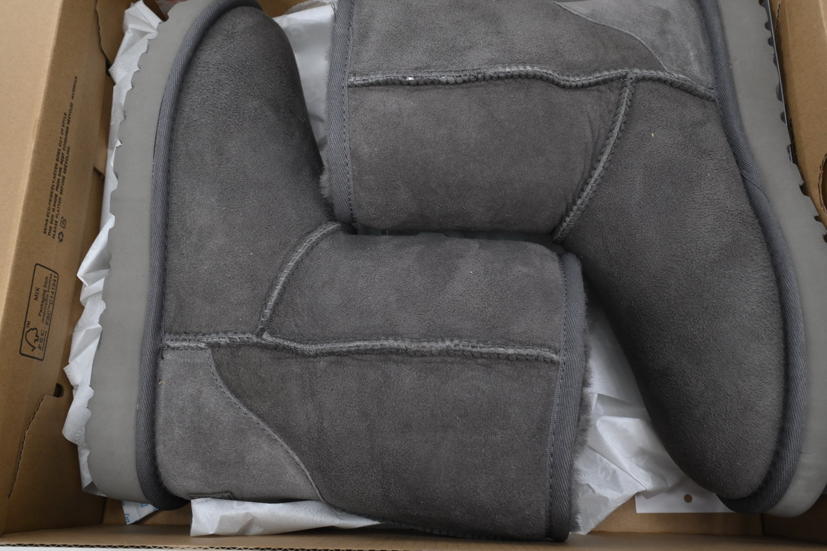Warm High-top Snow Boots Classic Short Grey 1016223