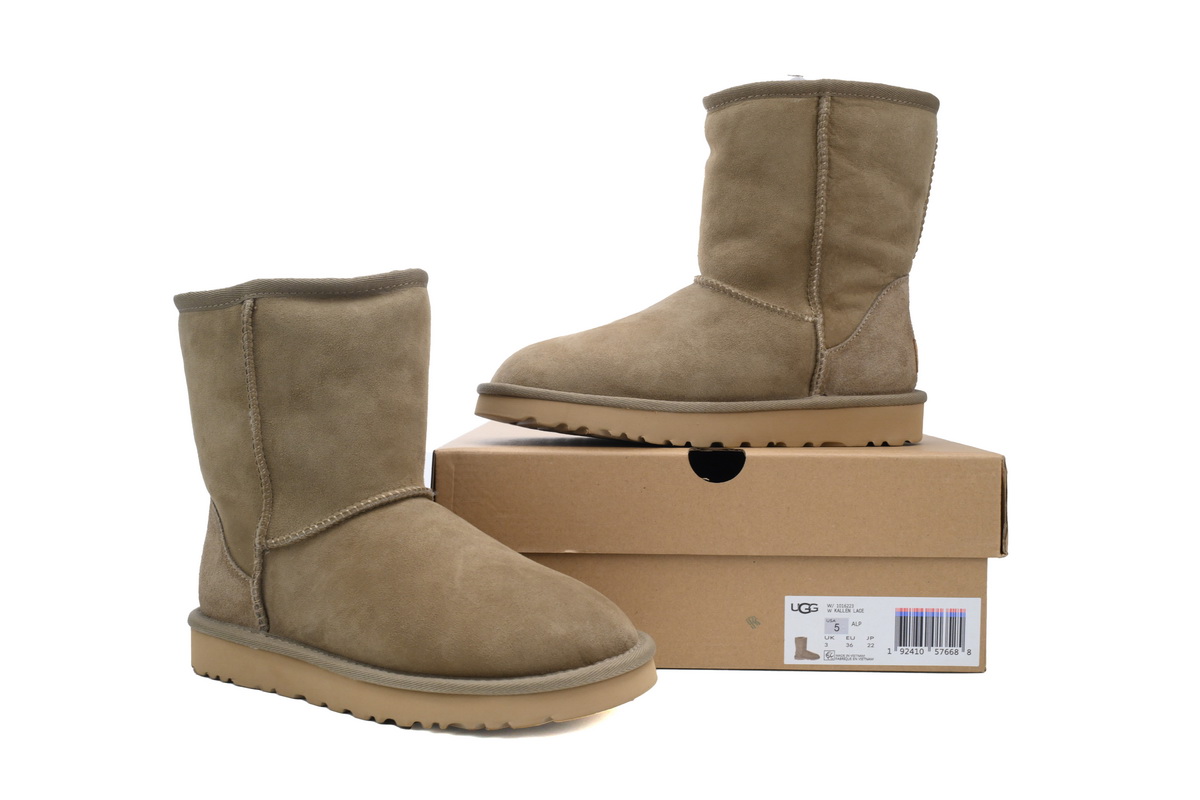 Warm High-top Snow Boots Classic Short Khaki 1016223