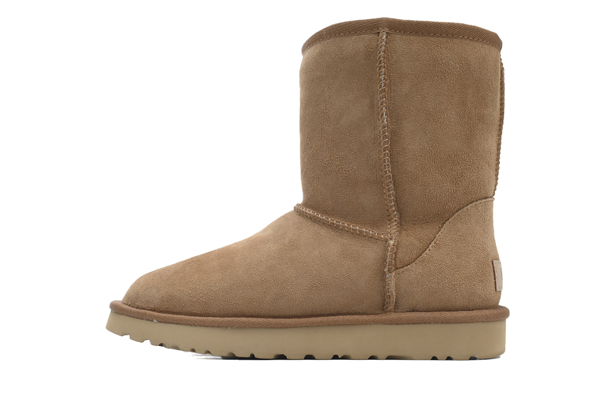 Warm High-top Snow Boots Classic Short Maroon Brown 1016223