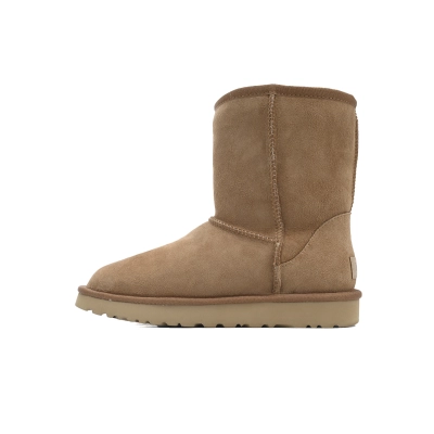 Warm High-top Snow Boots Classic Short Maroon Brown 1016223 01