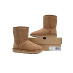 Warm High-top Snow Boots Classic Short Maroon Brown 1016223